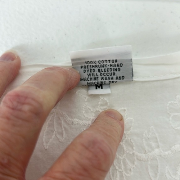 CP Shades Sz M Vintage White Embroidered Top/Tunic - Picture 4 of 9